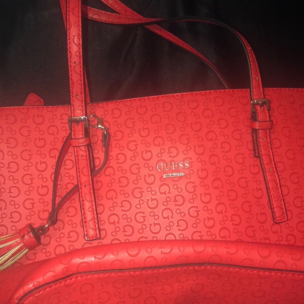 Red Guess purse